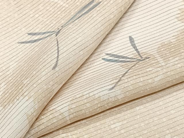 平和屋着物＊夏物　小紋　絽　草花蜻蛉　正絹　逸品　CABJ9715xi