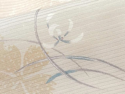 平和屋着物＊夏物　小紋　絽　草花蜻蛉　正絹　逸品　CABJ9715xi