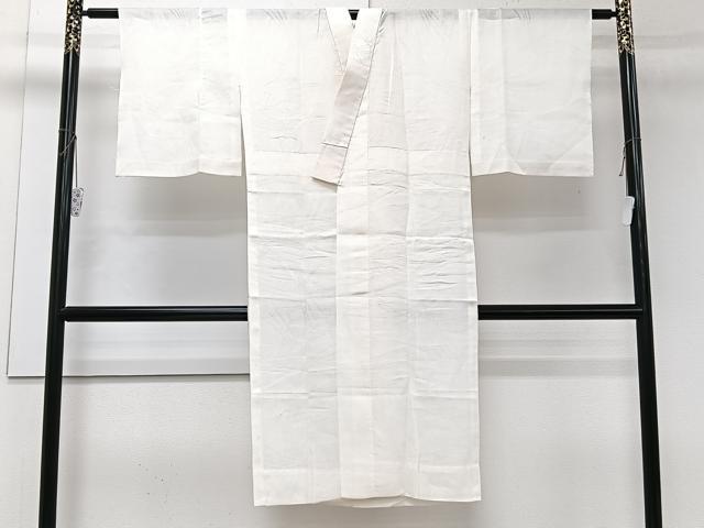 平和屋着物＊夏物　長襦袢　草紋紗　乳白色　麻　逸品　CABJ9726xi