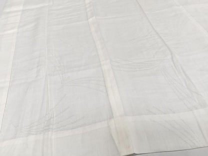 平和屋着物＊夏物　長襦袢　草紋紗　乳白色　麻　逸品　CABJ9726xi