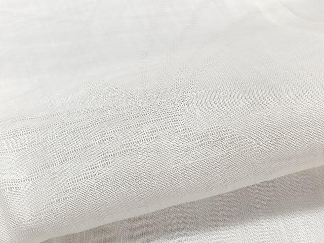 平和屋着物＊夏物　長襦袢　草紋紗　乳白色　麻　逸品　CABJ9726xi