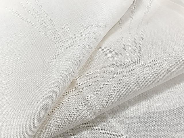 平和屋着物＊夏物　長襦袢　草紋紗　乳白色　麻　逸品　CABJ9726xi