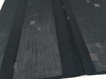 平和屋着物＊夏物　夏結城　100亀甲　飛び亀甲柄　正絹　逸品　CABJ9727xi