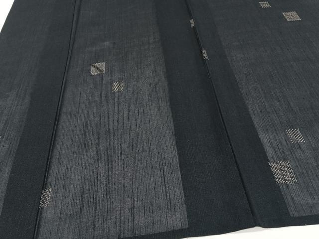 平和屋着物＊夏物　夏結城　100亀甲　飛び亀甲柄　正絹　逸品　CABJ9727xi
