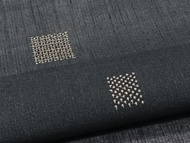 平和屋着物＊夏物　夏結城　100亀甲　飛び亀甲柄　正絹　逸品　CABJ9727xi