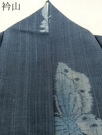 平和屋着物＊夏物　矢代仁　紗紬　舞蝶文　反端付き　正絹　逸品　CABJ9728xi