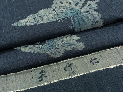 平和屋着物＊夏物　矢代仁　紗紬　舞蝶文　反端付き　正絹　逸品　CABJ9728xi