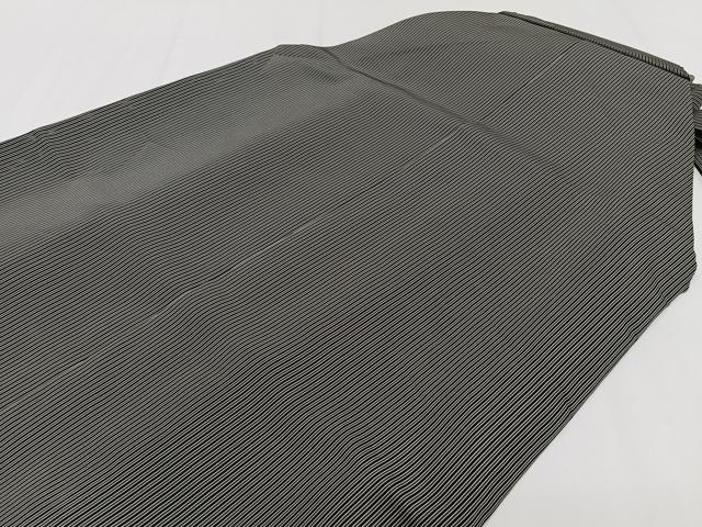 平和屋着物＊創業100年　毘龍織　安部吉　夏物　男性　行灯袴　縦絽　縞　正絹　逸品　CABJ9730xi
