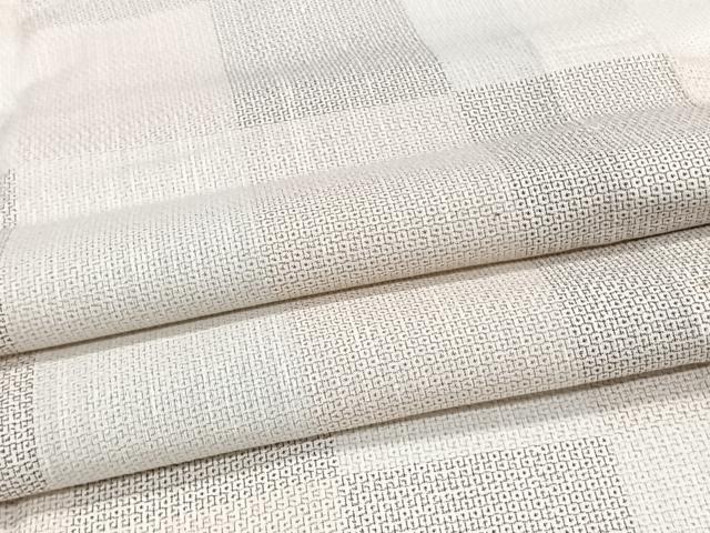 平和屋着物＊夏物　夏結城　100亀甲　亀甲文　総詰め　正絹　逸品　CABJ9731xi