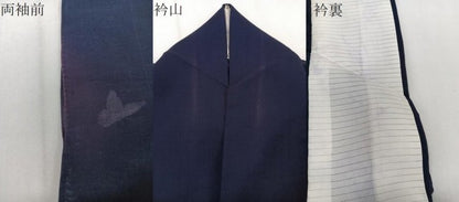 平和屋着物＊夏物　訪問着　紗紬　芝舞蝶文　正絹　逸品　CABJ9733xi