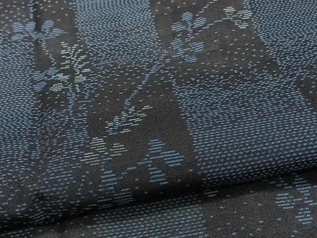 平和屋着物＊夏物　本場大島紬　夏大島　枝草花文　正絹　逸品　未使用　CABJ9732xi