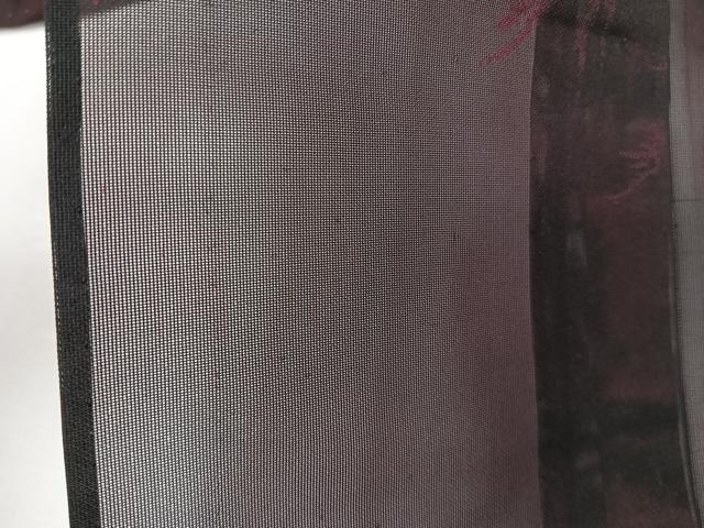 平和屋着物＊夏物　小紋　紗　樹林文　正絹　逸品　CABJ9735xi