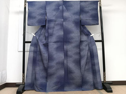 平和屋着物＊夏物　小紋　絽　霞文　三越扱い　正絹　逸品　CABJ9737xi