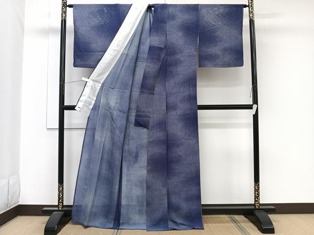 平和屋着物＊夏物　小紋　絽　霞文　三越扱い　正絹　逸品　CABJ9737xi