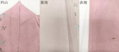 平和屋着物＊夏物　小紋　絽　枝蕾文　洗える着物　CABJ9750xi
