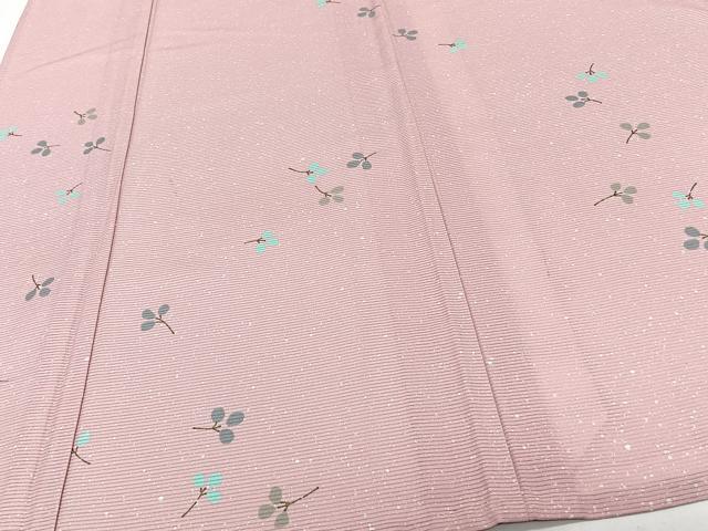 平和屋着物＊夏物　小紋　絽　枝蕾文　洗える着物　CABJ9750xi