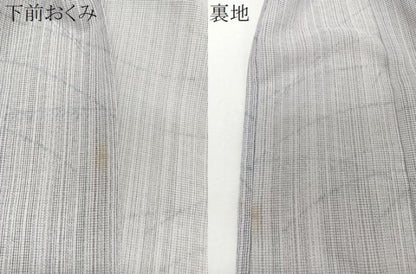 平和屋着物＊夏物　小紋　絽　芝重ね文　洗える着物　CABJ9757xi