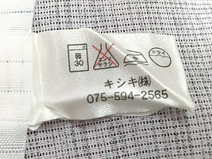 平和屋着物＊夏物　小紋　絽　芝重ね文　洗える着物　CABJ9757xi