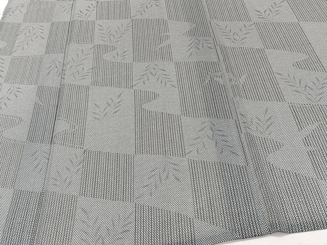 平和屋着物＊夏物　小紋　紗　流水草文　洗える着物　CABJ9758xi