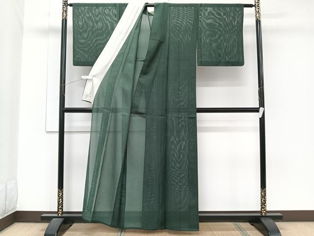 平和屋着物＊夏物　小紋　絽　縞　洗える着物　CABJ9761xi