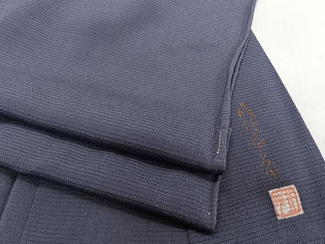 平和屋着物＊本加賀友禅作家　成竹登茂男　夏物　色無地　絽縮緬　紫苑色　正絹　逸品　未使用　CABJ9771xi