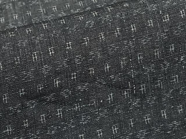 平和屋着物＊夏物　上布　抽象文様　麻　逸品　CABJ9773xi