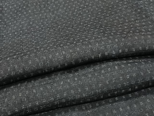 平和屋着物＊夏物　上布　抽象文様　麻　逸品　CABJ9773xi