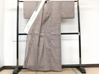 平和屋着物＊夏物　小紋　紗　抽象文様　CABJ9774xi