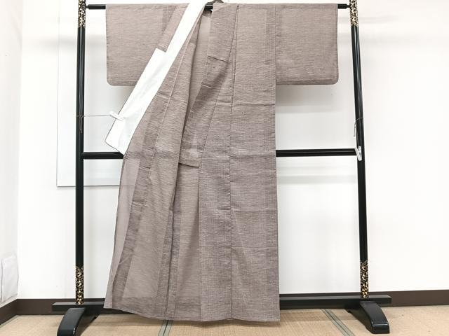 平和屋着物＊夏物　小紋　紗　抽象文様　CABJ9774xi