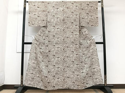 平和屋着物＊夏物　小紋　絽　流水風景文　伊勢丹扱い　正絹　逸品　未使用　CABJ9780xi
