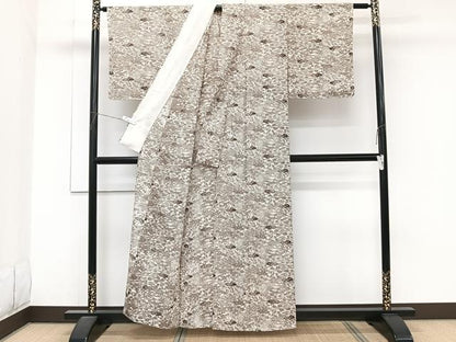 平和屋着物＊夏物　小紋　絽　流水風景文　伊勢丹扱い　正絹　逸品　未使用　CABJ9780xi