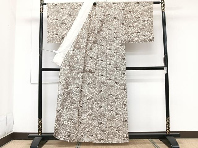平和屋着物＊夏物　小紋　絽　流水風景文　伊勢丹扱い　正絹　逸品　未使用　CABJ9780xi