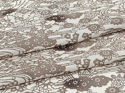 平和屋着物＊夏物　小紋　絽　流水風景文　伊勢丹扱い　正絹　逸品　未使用　CABJ9780xi
