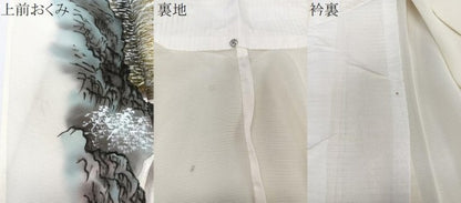 平和屋着物＊夏物　訪問着　絽　手描き　風景文　正絹　逸品　CABJ9781xi