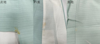 平和屋着物＊夏物　訪問着　変わり絽　流水草花文　正絹　逸品　未使用　CABJ9784xi