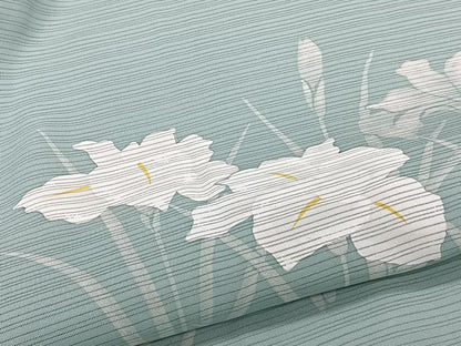 平和屋着物＊夏物　訪問着　変わり絽　流水草花文　正絹　逸品　未使用　CABJ9784xi