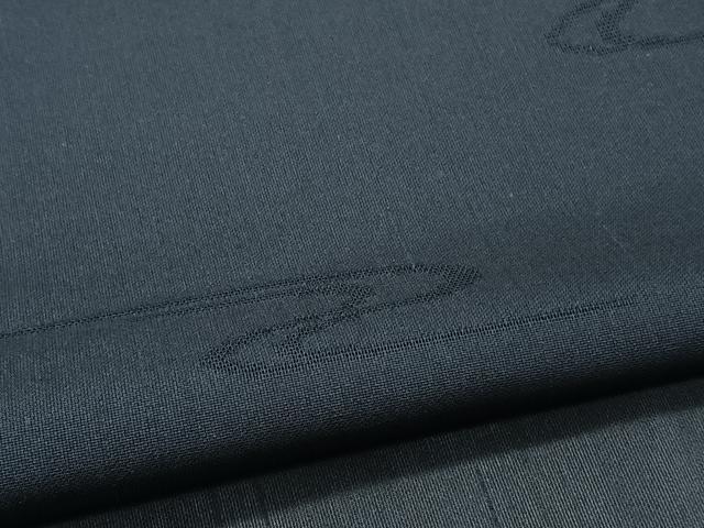 平和屋着物＊夏物　色無地　流水紋紗　濃藍色　正絹　逸品　未使用　CABJ9785xi