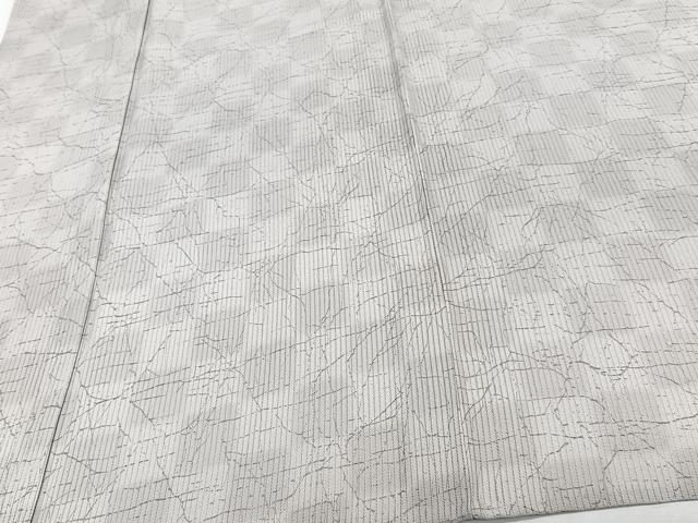 平和屋着物＊夏物　小紋　縦絽　京友禅　華風姿　反端付き　正絹　逸品　CABJ9789xi