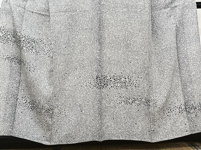 平和屋着物＊夏物　訪問着　絽　刺繍　霞文　たたき染め　銀彩　正絹　逸品　CABJ9790xi