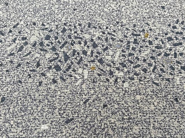 平和屋着物＊夏物　訪問着　絽　刺繍　霞文　たたき染め　銀彩　正絹　逸品　CABJ9790xi