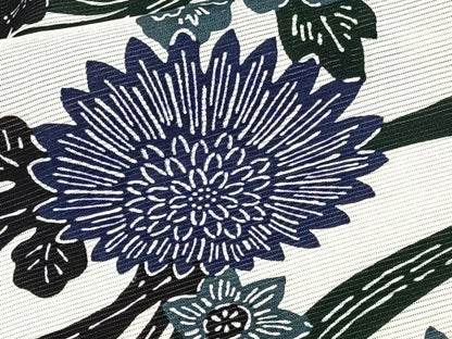 平和屋着物＊夏物　小紋　絽　型染め　流水花蝶文　正絹　逸品　CABJ9791xi