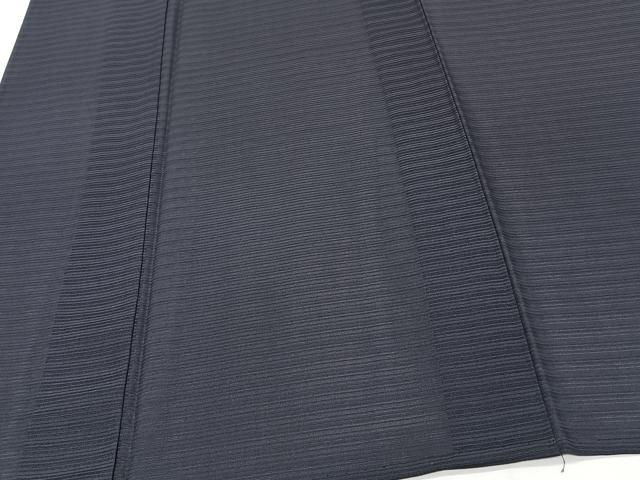 平和屋着物＊夏物　色無地　変わり絽　青褐色　正絹　逸品　CABJ9794xi