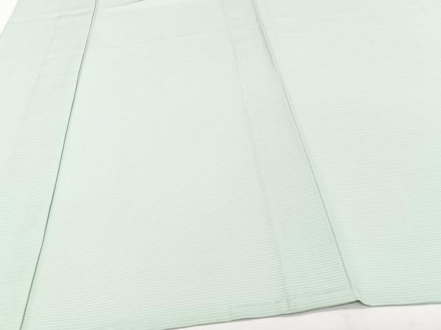 平和屋着物＊夏物　色無地　絽　白緑色　正絹　逸品　CABJ9795xi