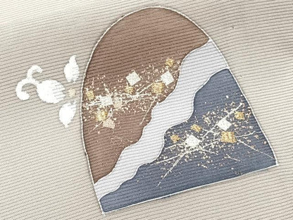 平和屋着物＊夏物　訪問着　絽　刺繍　抽象文様　金銀彩　正絹　逸品　未使用　CABJ9797xi