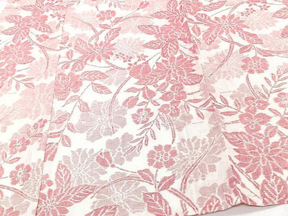 平和屋着物＊夏物　本場小千谷縮　草花文　麻　逸品　CABJ9798xi