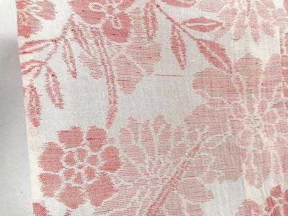 平和屋着物＊夏物　本場小千谷縮　草花文　麻　逸品　CABJ9798xi