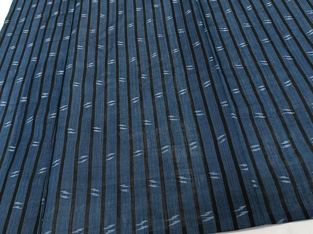 平和屋着物＊夏物　小紋　浴衣兼用　間道　綿麻　逸品　CABJ9801xi
