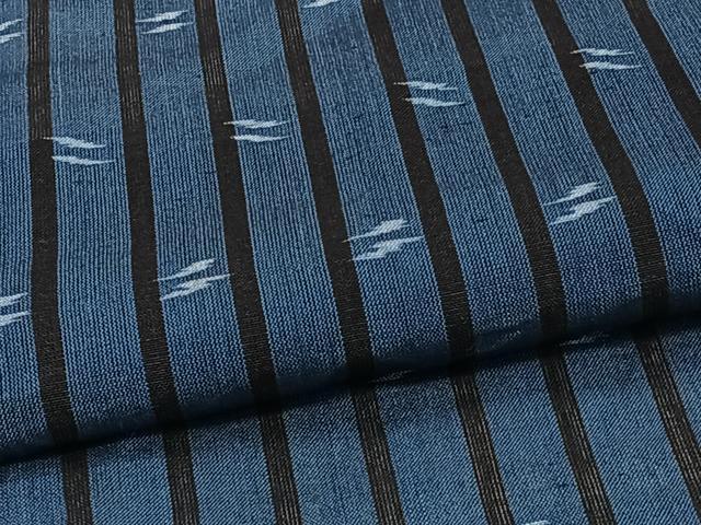 平和屋着物＊夏物　小紋　浴衣兼用　間道　綿麻　逸品　CABJ9801xi
