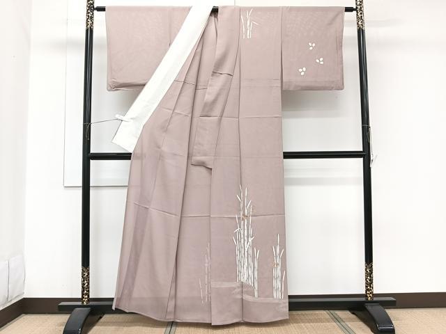 平和屋着物＊夏物　訪問着　絽　駒刺繍　木賊花文　正絹　逸品　CABJ9802xi