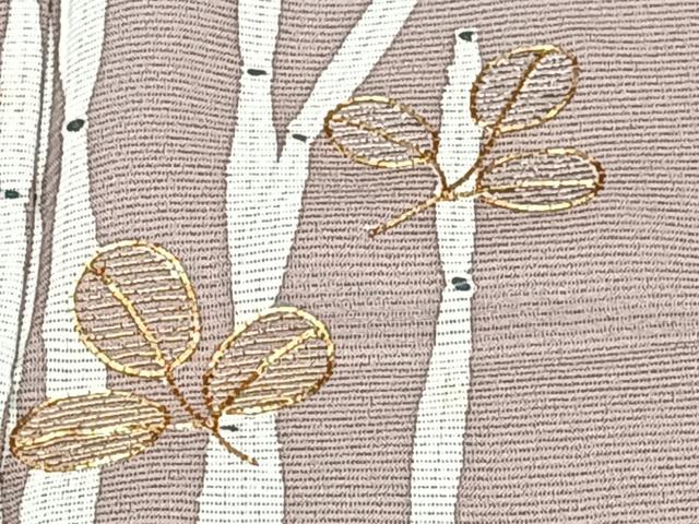 平和屋着物＊夏物　訪問着　絽　駒刺繍　木賊花文　正絹　逸品　CABJ9802xi